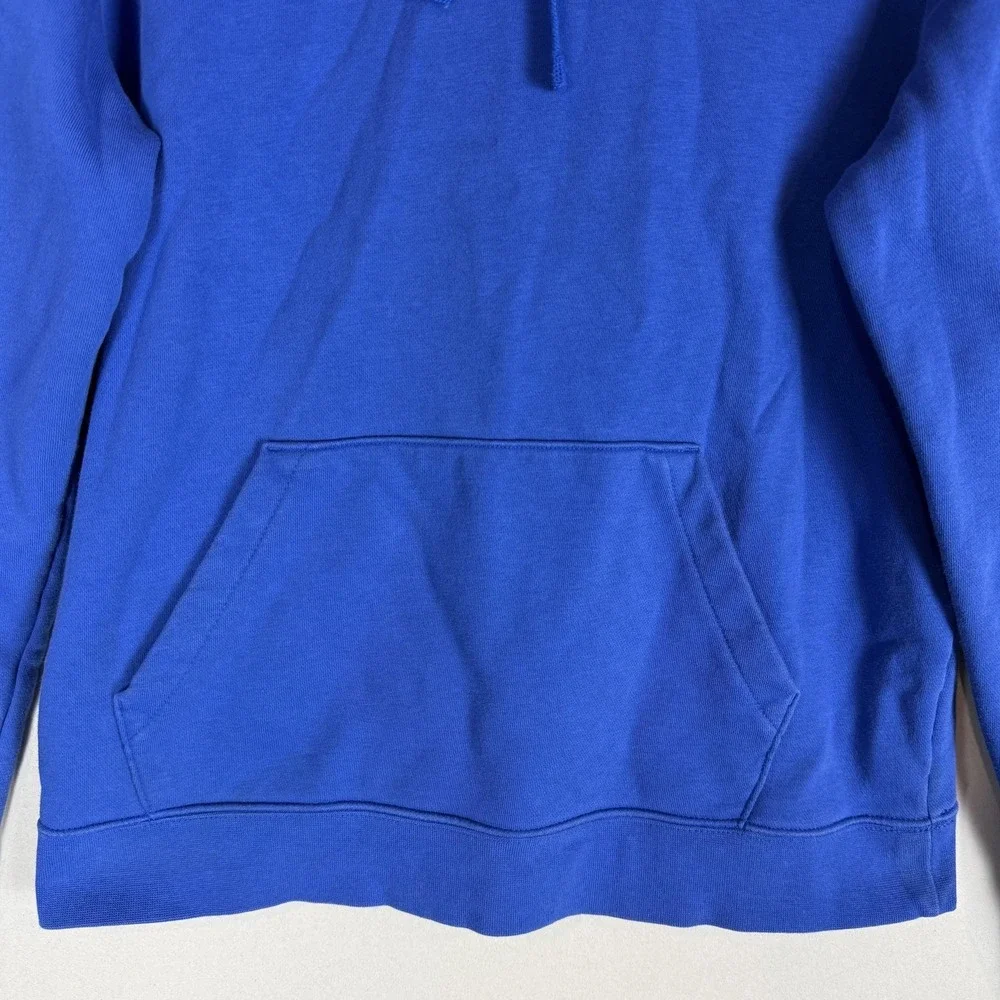 Nike Hoodie Mens Medium Blue Pullover Fleece Small Swoosh Kangaroo‎ Pocket